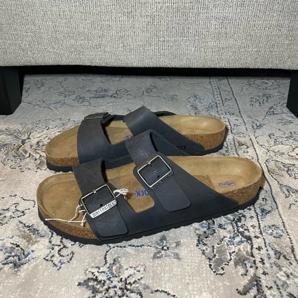 Birkenstock Arizona Soft Footbed Oiled Leather Black